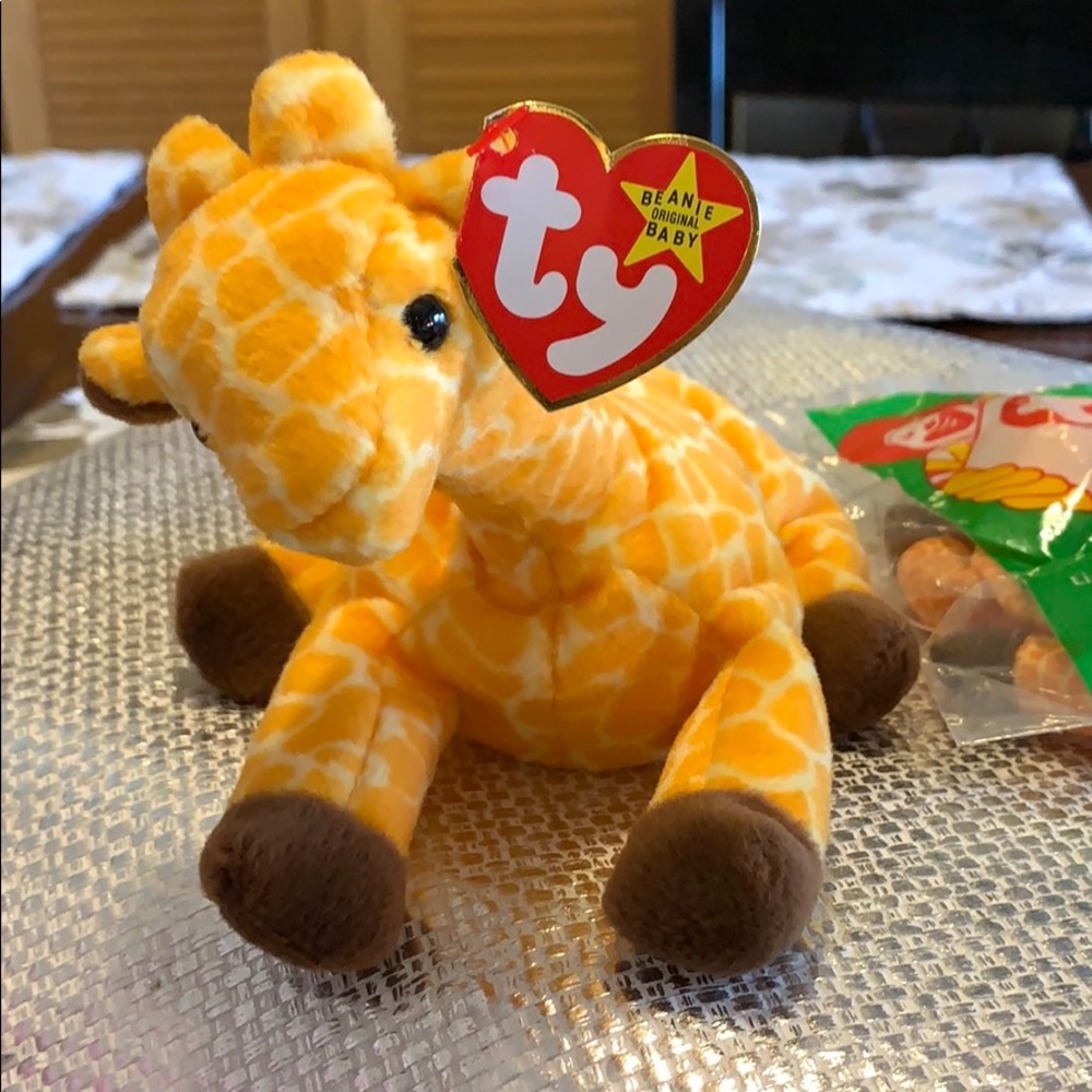 Beanie Baby “Twigs”#4068 The Giraffe and Teenie #3